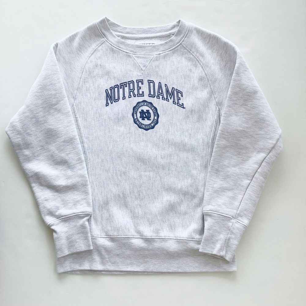 Notre Dame Heather Gray Fitted Sweatshirt